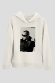 Snake Beyaz Unisex Kapüşonlu Sweatshirt