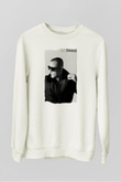Snake Beyaz Unisex Sweatshirt