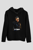 Snake Siyah Unisex Kapüşonlu Sweatshirt