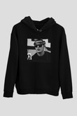 Snake Siyah Unisex Kapüşonlu Sweatshirt