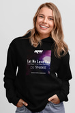 Snake Siyah Unisex Kapüşonlu Sweatshirt