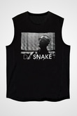 Snake Siyah Unisex Kolsuz Tişört