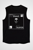 Snake Siyah Unisex Kolsuz Tişört