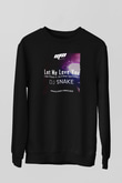 Snake Siyah Unisex Sweatshirt