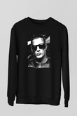 Snake Siyah Unisex Sweatshirt
