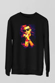 Snake Siyah Unisex Sweatshirt