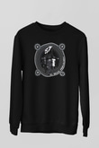 Snake Siyah Unisex Sweatshirt
