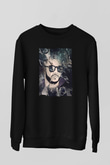 Snake Siyah Unisex Sweatshirt