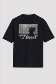 Snake Siyah Unisex Tişört T-Shirt - TişörtFabrikası
