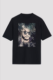Snake Siyah Unisex Tişört T-Shirt - TişörtFabrikası