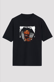 Snoop Dogg Baskılı Unisex Oversize Siyah Tişört