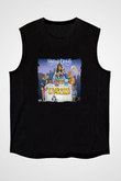 Snoop Dogg Baskılı Unisex Siyah Kolsuz Tişört