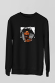 Snoop Dogg Baskılı Unisex Siyah Sweatshirt