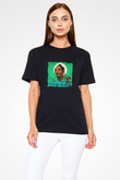Snoop Dogg Baskılı Unisex Siyah Tişört