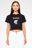 Snoop Dogg Siyah Crop Top Tişört