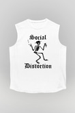 Social Distortion Beyaz Unisex Kolsuz Tişört