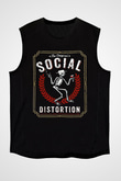 Social Distortion Siyah Unisex Kolsuz Tişört