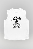 Sodom Beyaz Unisex Kolsuz Tişört