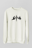 Sodom Beyaz Unisex Sweatshirt