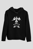 Sodom Siyah Unisex Kapşonlu Sweatshirt