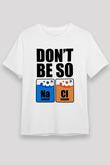 Sodyum Klor Baskılı Unisex Beyaz Tişört - Tshirt