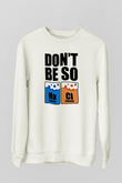 Sodyum Klor Baskılı Unisex Ekru Sweatshirt