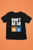 Sodyum Klor Baskılı Unisex Siyah Çocuk Tişörtü - Tshirt