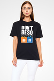 Sodyum Klor Baskılı Unisex Siyah Tişört - Tshirt