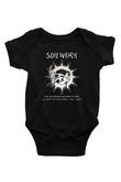Soilwork Baskılı Siyah Bebek Body - Zıbın