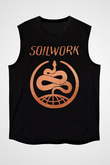 Soilwork Siyah Unisex-Fabrikası Kolsuz Tişört