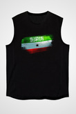 Somaliland Bayrağı Baskılı Unisex Siyah Kolsuz Tişört