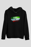 Somaliland Bayrağı Baskılı Unisex Siyah Kapüşonlu Sweatshirt