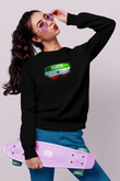 Somaliland Bayrağı Baskılı Unisex Siyah Sweatshirt