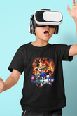 Sonic the Hedgehog Baskılı Siyah Unisex Çocuk Tişört