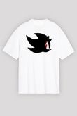 Sonic the Hedgehog Beyaz Unisex Oversize Tişört T-Shirt