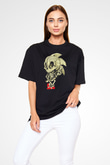 Sonic the Hedgehog Siyah Unisex Oversize Tişört