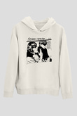 Sonic Youth Beyaz Unisex Kapşonlu Sweatshirt