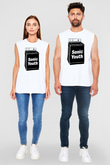 Sonic Youth Beyaz Unisex Kolsuz Tişört