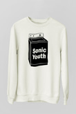 Sonic Youth Beyaz Unisex Sweatshirt