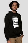 Sonic Youth Siyah Unisex Kapşonlu Sweatshirt