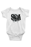 Sons of Anarchy Baskılı Beyaz Unisex Bebek Body - Zıbın