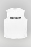 Sons of Anarchy Beyaz Unisex Kolsuz Tişört