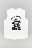 Sons of Anarchy Beyaz Unisex Kolsuz Tişört