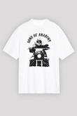 Sons of Anarchy Beyaz Unisex Oversize Tişört T-Shirt