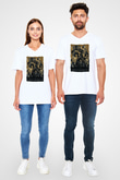 Sons of Anarchy Beyaz Unisex V Yaka Tişört