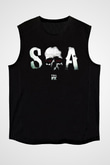 Sons of Anarchy Siyah Unisex Kolsuz Tişört