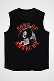 Sons of Anarchy Siyah Unisex Kolsuz Tişört