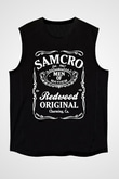 Sons of Anarchy Siyah Unisex Kolsuz Tişört