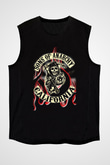 Sons of Anarchy Siyah Unisex Kolsuz Tişört