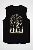 Sons of Anarchy Siyah Unisex Kolsuz Tişört